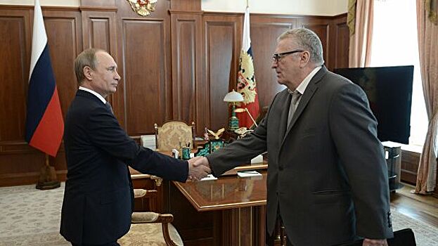 Путин поздравил Жириновского