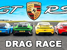 Видео: сражение спорткаров Porsche 911 и 718 в модификациях GT и RS
