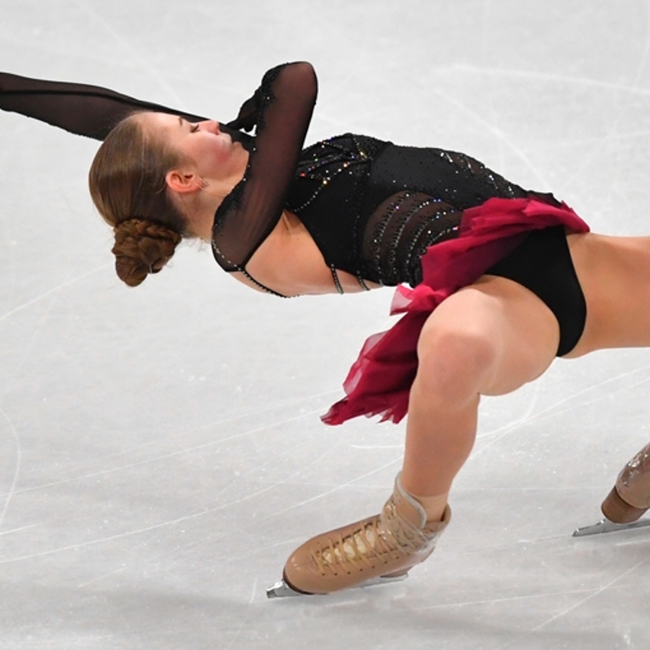 фигуристки без трусов 