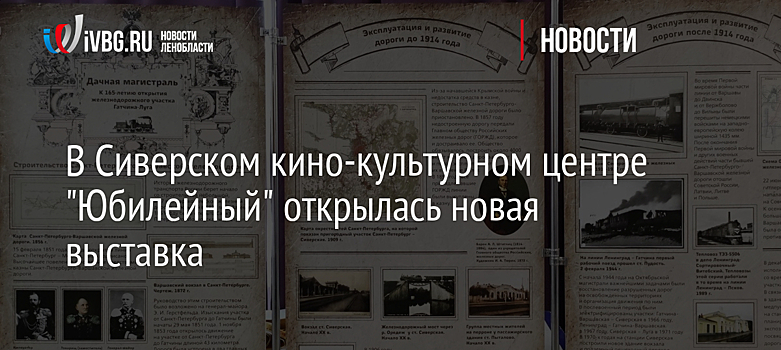 В Сиверском кино-культурном центре "Юбилейный" открылась новая выставка