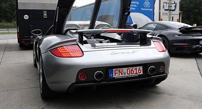 Опубликовано видео ускорения Porsche Carrera GT до 312 км/ч