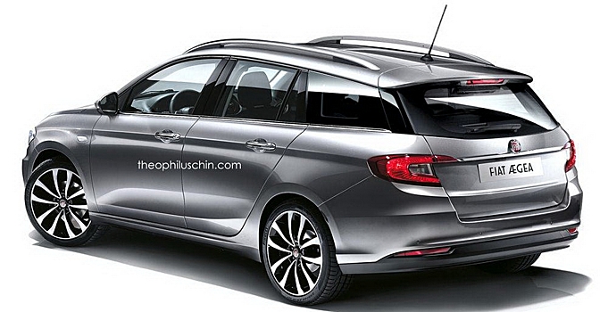 Появился первый рендер универсала Fiat Aegea