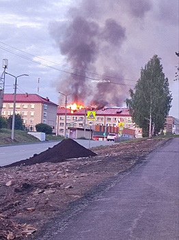 Общежитие загорелось на Урале