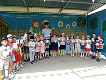 В Оренбургской области полиция учит юных новотройчан безопасному поведению на дороге