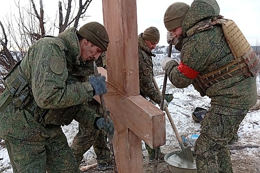 Крест на Белой Горе: в ЛНР почтили память героев 7-й гвардейской бригады
