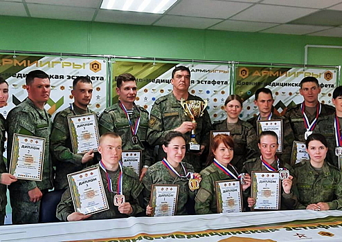 Военнослужащие 12-го ГУ МО РФ вошли в состав сборной команды России конкурса «Военно-медицинская эстафета» в рамках АрМИ-2022
