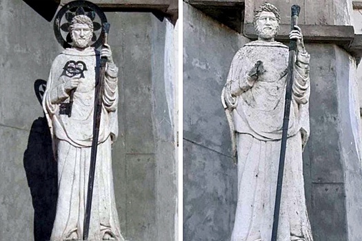 Молния ударила в статую Петра после решения Папы благословлять однополые пары