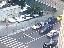 Конфликт со стрельбой в центре Москвы попал на видео