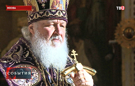 Патриарх Кирилл совершил литургию в храме на Поклонной горе