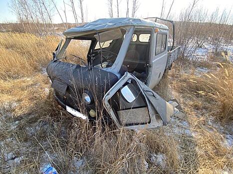Водитель без прав перевернулся в районе Забайкалья