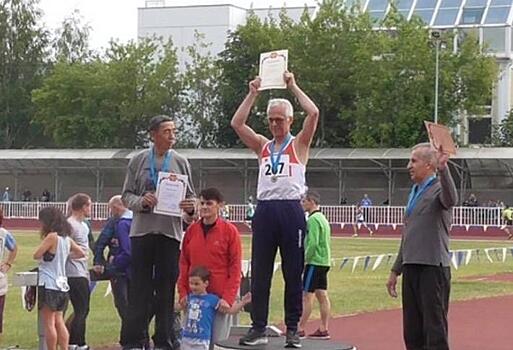 Житель Вереи победил в чемпионате России по легкой атлетике среди ветеранов
