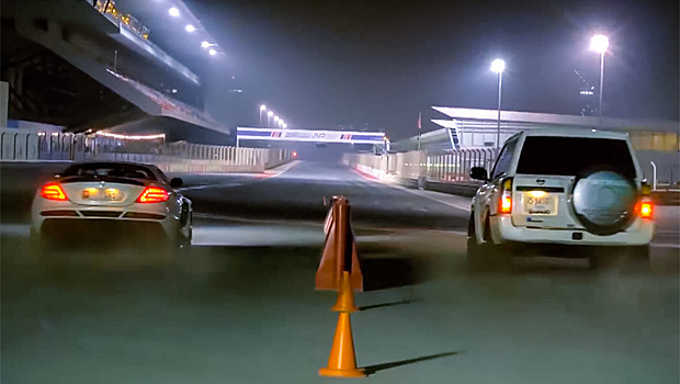 2000-сильный Nissan Patrol разделывает суперкары под орех