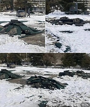 В Ростове неизвестные демонтировали и вывезли детскую игровую площадку