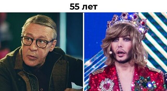 15 пар российских знаменитостей, которые оказались ровесниками