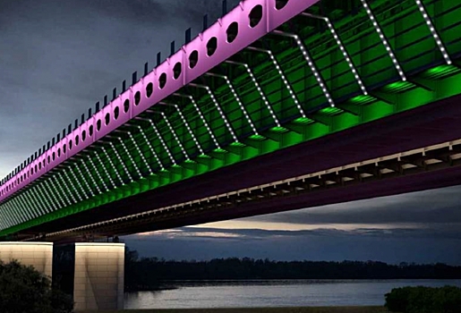 Обслуживание подсветки омского метромоста обойдется в 1,4 миллиона