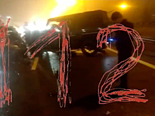 Опубликовано видео с места массовой смертельной аварии в Подмосковье