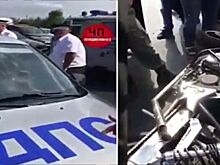 Видео: погоня полиции за байкером во Владикавказе закончилась жутким ДТП