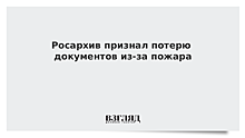 Росархив: Намокшие при пожаре в Российском архиве литературы и искусства документы заморозят