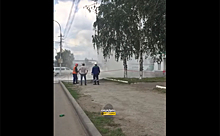 Горячий гейзер прорвался на Доватора в Новосибирске