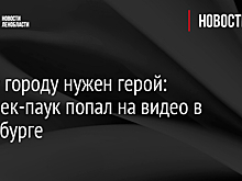 Этому городу нужен герой: Человек-паук попал на видео в Петербурге