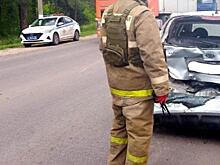 В Рыльском районе Курской области произошло столкновение автомобилей УАЗ и Kia