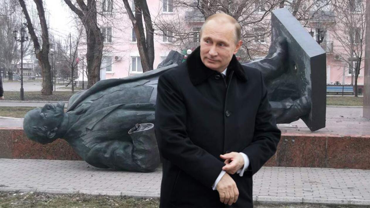 В чехии памятник путину
