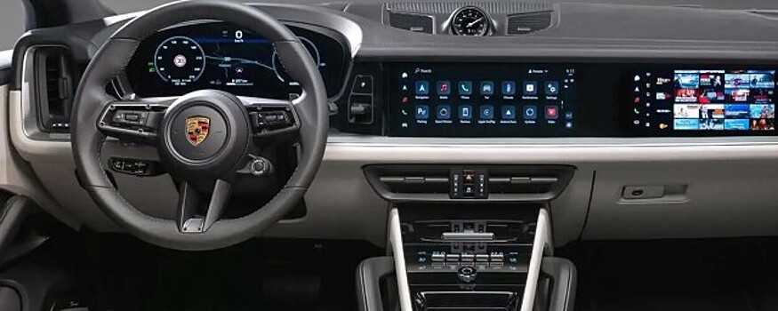 Porsche раскрыл интерьер обновленного кроссовера Cayenne