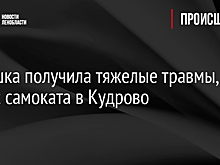 Девушка получила тяжелые травмы, упав с самоката в Кудрово