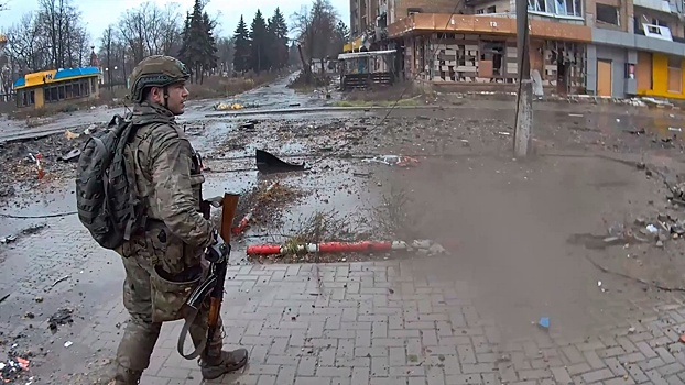 МО РФ показало кадры из освобожденных микрорайонов Красноармейска