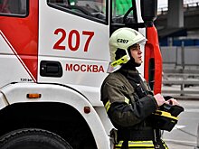 На Рублевском шоссе Москвы потушили горящий автобус