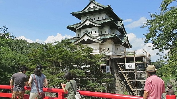 Японский замок Хиросаки отреставрируют впервые за 100 лет