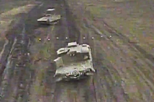 Высокозащищенную "Ладогу" на шасси танка Т-80 заметили в зоне СВО