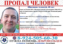 40-летнего Алексея Шитикова ищут в Нижегородской области
