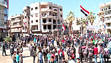 Праздник свободы: жители сирийской Кафр-Батны отмечают освобождение города от террористов