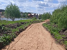 Новый этап благоустройства пешеходной зоны у реки Жилетовка стартовал в Краснопахорском