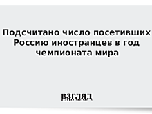 Подсчитано число посетивших Россию иностранцев в год чемпионата мира