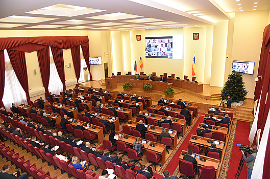 На 29-м заседании Заксобрания области депутаты обсудят 34 ключевых вопроса донского региона