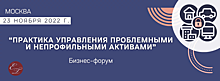 Ежегодный бизнес-форум «Практика управления проблемными и непрофильными активами»