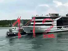 Не задалось с самого начала: круизный лайнер «Баргузин» протаранил буксир