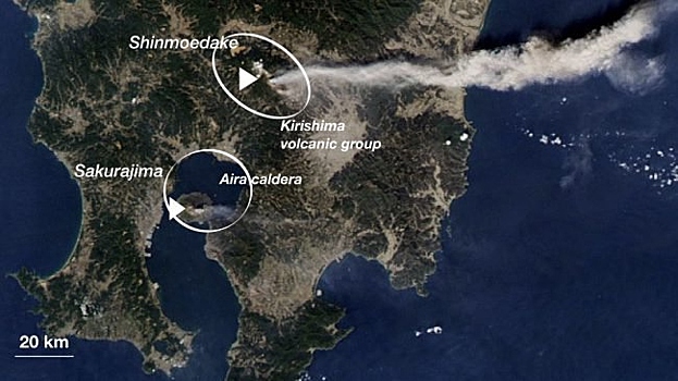 Между двумя вулканами в Японии найдена подземная связь