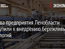 Еще два предприятия Ленобласти приступили к внедрению бережливых технологий