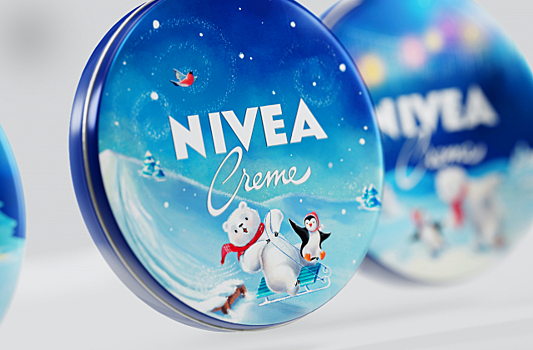 Дружба полярного медведя и пингвина: Yasno.branding agency создало упаковку крема Nivea