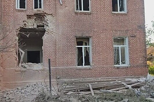 Губернатор Курской области опубликовал фото из обстрелянного поселка