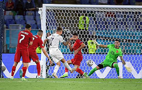 Сборная Турции в матче с Италией установила антирекорд чемпионатов Европы