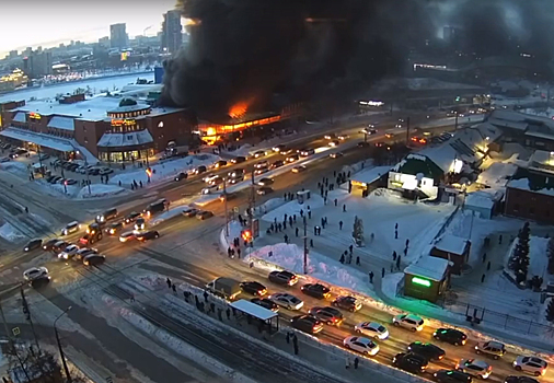 МЧС: открытое горение на рынке в Челябинске ликвидировано