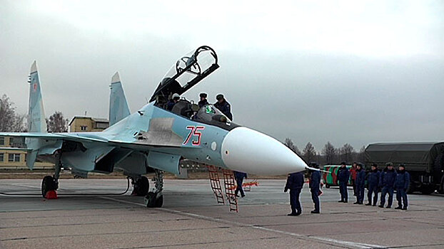 Курские летчики приступили к учениям на Су-30СМ
