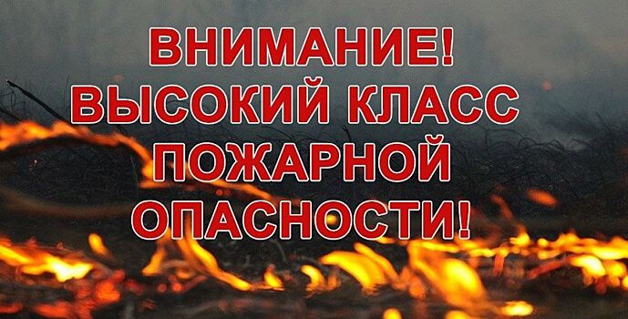 В районах Ростовской области ожидается чрезвычайная пожароопасность