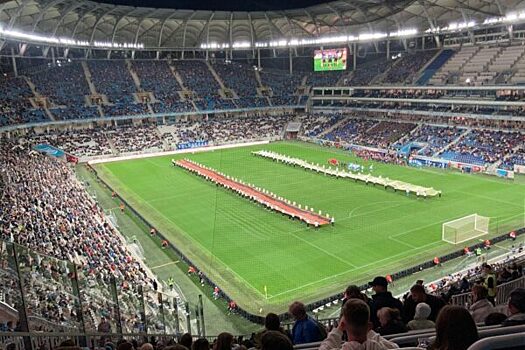 Ретро-матч на стадионе Волгоград-арена собрал рекордное количество зрителей