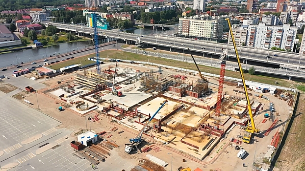 В Калининграде завершилось бетонирование фундамента будущего филиала Третьяковской галереи