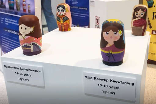 В годовщину старта дипотношений между РФ и Таиландом в Бангкоке прошла выставка матрешек
